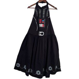 Disney Parks The Dress Shop Darth Vader Dress 2X Black Halter Star Wars